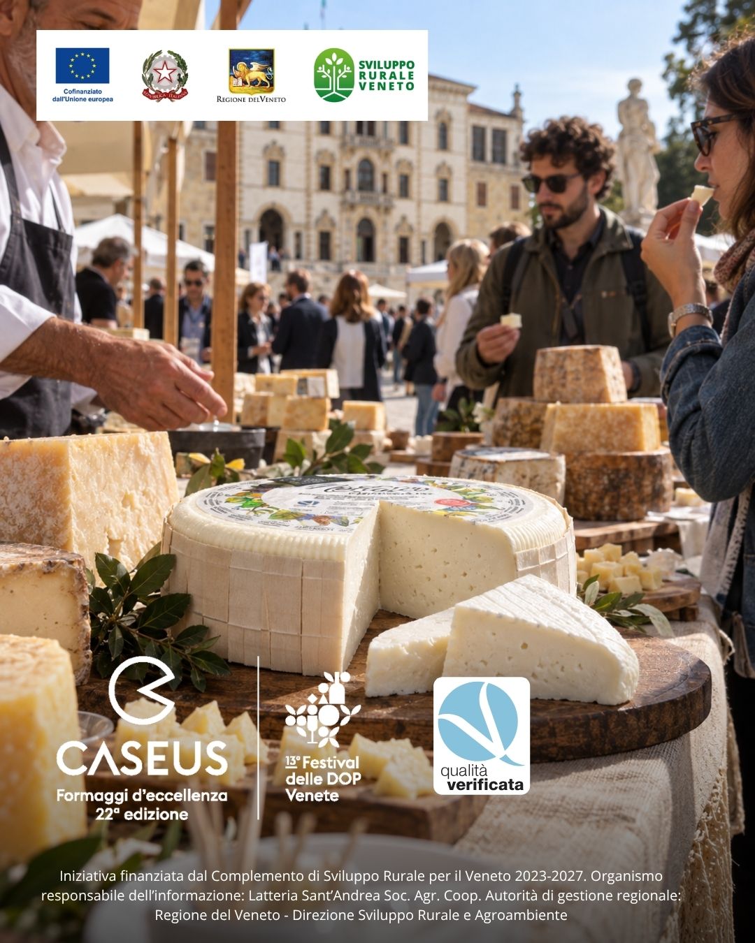 In fiera a Caseus, il gusto incontra la Qualità Verificata: QV racconta il Veneto attraverso il Morlacco 5caseus 2026 e morlacco qv sant andrea
